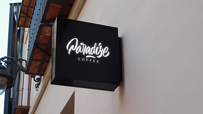 Paradise Coffee branding graphic design logo