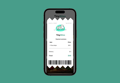 #DailyUI 017 - Purchase receipt dailyui design mobile ui ux