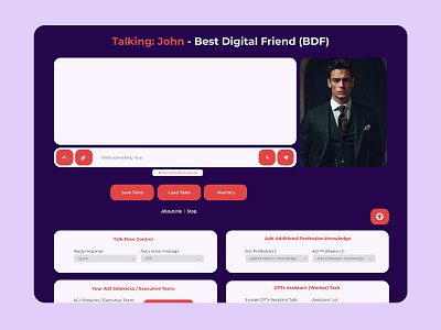 UI Design (Talking John) branding figma ui figma ui ux photoshop photoshop ui design ui ui ux ui ux designer ui website