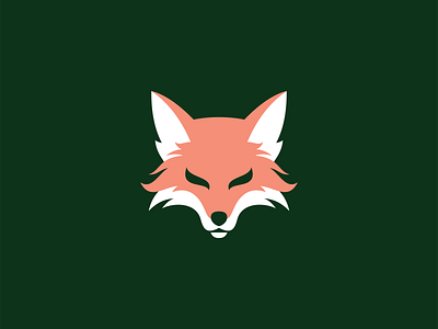 Fox Logo animal branding design emblem fox head icon illustration logo mark mascot orange sports thief vector vulpine wildlife zorro