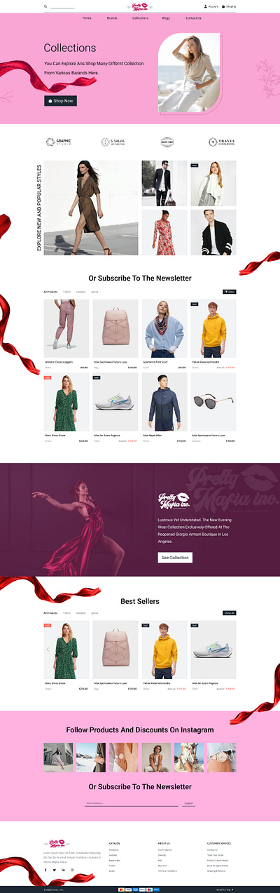 UI Design Clothing Brand figma landing page ui ui design ux website design wordpress