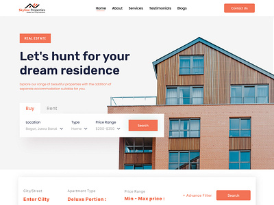 UI Design Real Estate figma landing page ui uiux ux web design website design wordpres