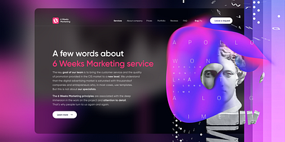 VVPROD: 6 Weeks Marketing branding design figma graphic design ui uiux uiux design uiuxdesign web web design webdesign