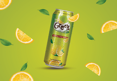 Mockup Packaging for Lemonade Soft Drink Can advertisement can graphic design mockup packaging product design product packaging