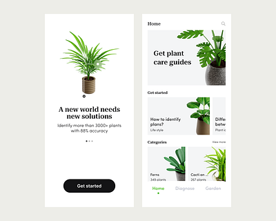 Plant healthcare application design app design mobile plant ui ux