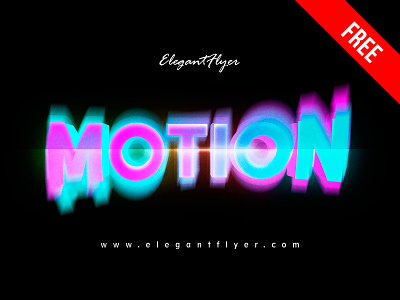 Free Motion Text Effect PSD Template free free download free psd free text effect freebie lettering motion text effect psd psd template text effect text effect template text template