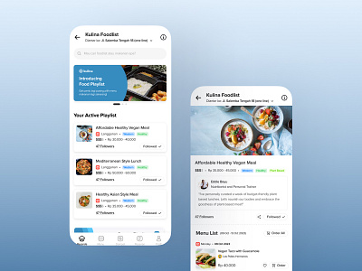UI Exploration: Playlist-Inspired Feature for Food Delivery Apps apps design food food delivery food order mobile playlist ui ux