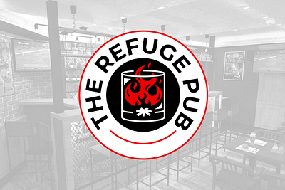 Refuge Pub Logo branding graphic design logo