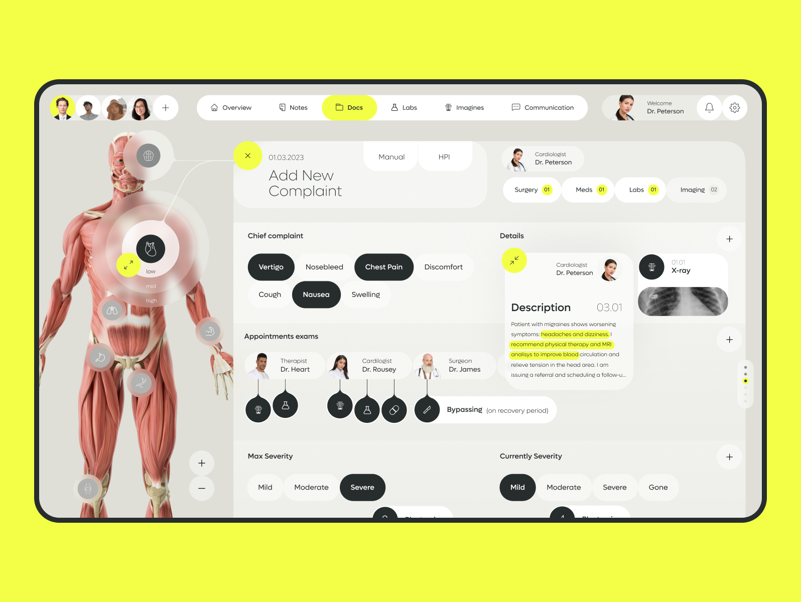 EHR+ - Electronic Health Record System app b2b care clinic crm design doctor ehr emr health healthcare hospital medical medicine phr saas software ui ux web