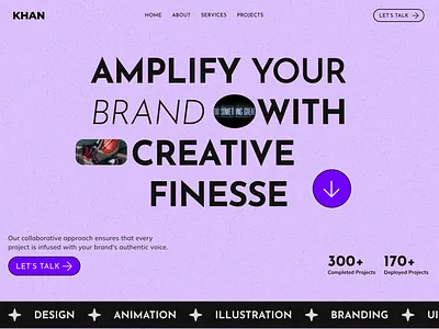 Landing page design neo brulalism