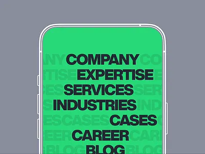 Mobile menu for Freysoft website animation mobile menu