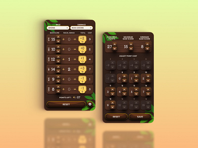 Daily UI #004 app daily ui daily ui 004 dailyui004 design dnd fantasy graphic design mobile ttrpg ui ui design wood