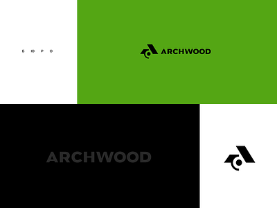 Archwood a arch arch wood brand branding design font house identity illustration interior letter logo logotype monogram wood