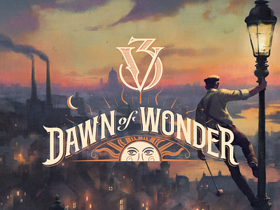 Dawn of Wonder dawnofwonder hand lettering logotype schmetzer wordmark