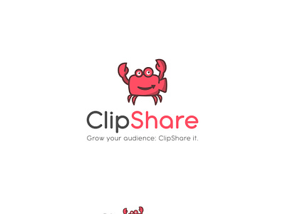 Clip Share Logo app design audio logo branding clip concept design graphic design idea logo logo company logo maker protection save share ui video logo