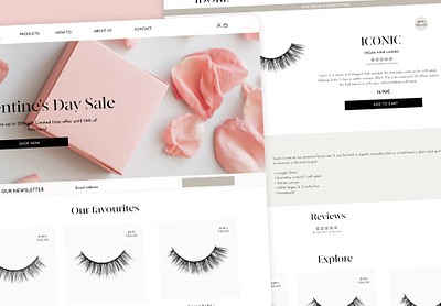 Website Design for a Beauty Brand branding logo ui ux web design website