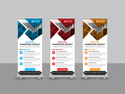 Corporate Business Marketing Roll Up Banner Design advertisement banner branding business corporate creative design marketing minimal modern presentation professional promotion retractable rollupbanner standeebanner stationery template vertical xbanner