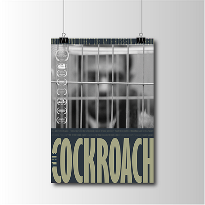 Award-nominated Short Film Poster "The Cockroach" award nominated cinema film poster graphic design movie poster poster poster design short film
