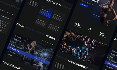 Gym Website Design design gym sport ui webdesign