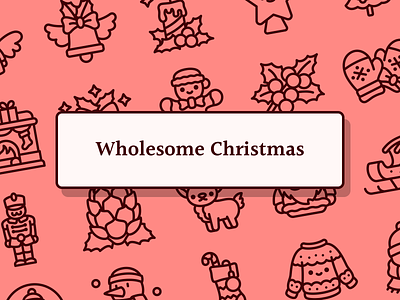 Wholesome Christmas - Icon Pack celebration christmas holiday vector winter