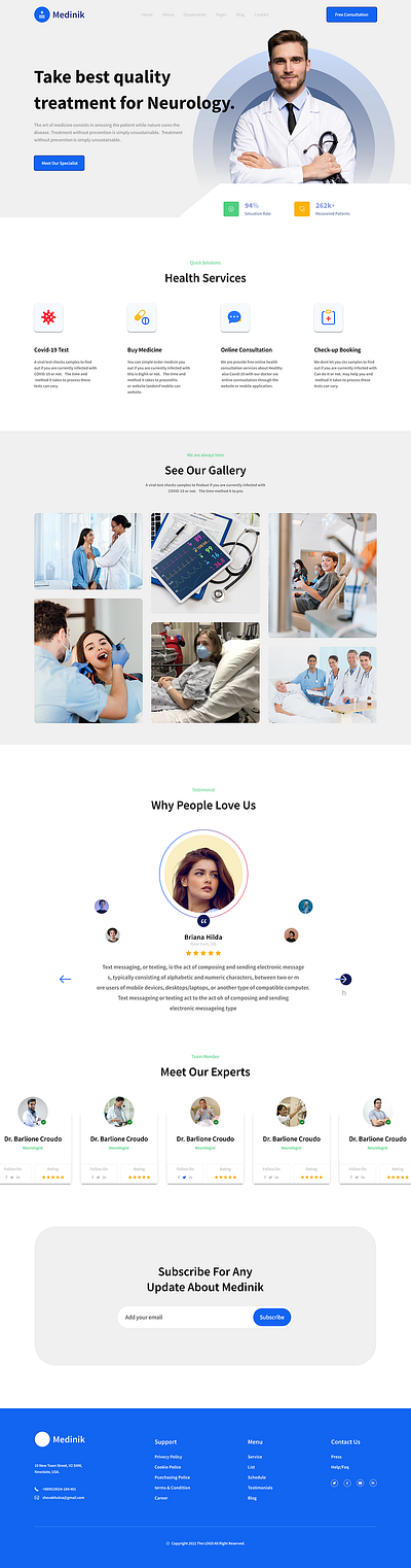 Medical Landing Page Design fiverr freelancer landing page design web design wordpress