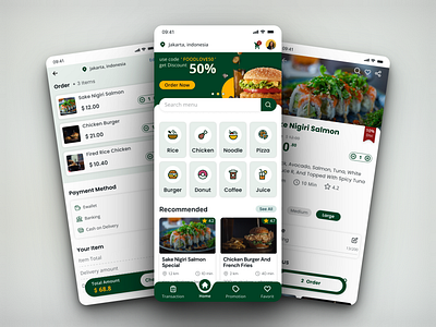 Mobile App Food Delivery application mobile food delivery foods homepage ui food delivery ui mobile uidesign uiuxdesign