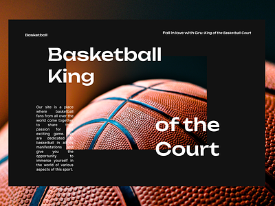 Website about basketball branding figma graphic design landing page site ui webdesign website