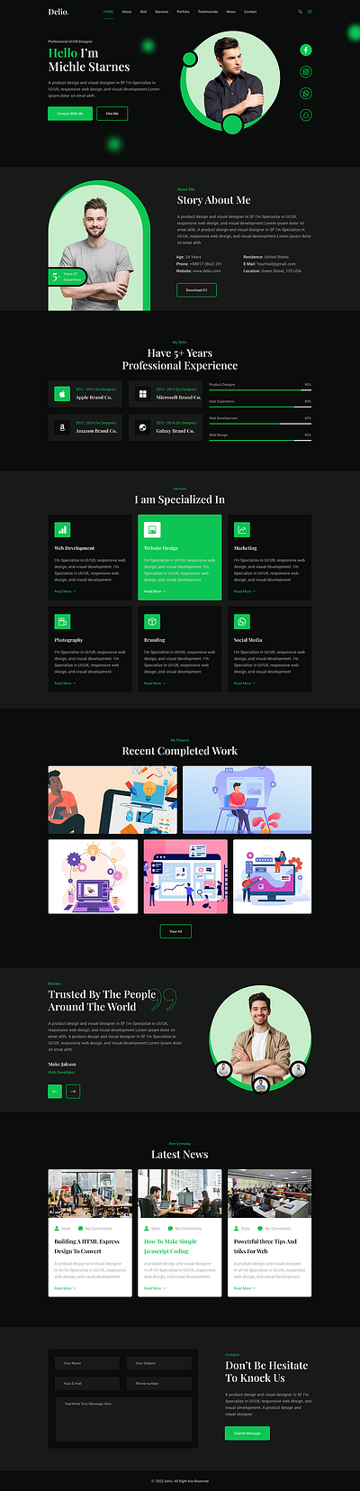 Portfolio Landing page design fiverr freelancing landing page design upwork wordpress website