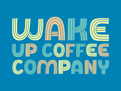 Lettering coffee shop graphic design lettering
