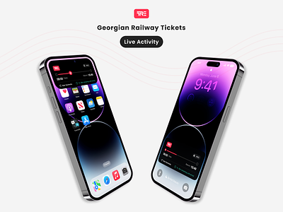 TRE.GE - Live Activity 3d animation branding design dynamic island graphic design live activity logo motion graphics ticket travel ui ux