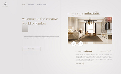 Luxury Interior Designer Landing Page branding luxury ui