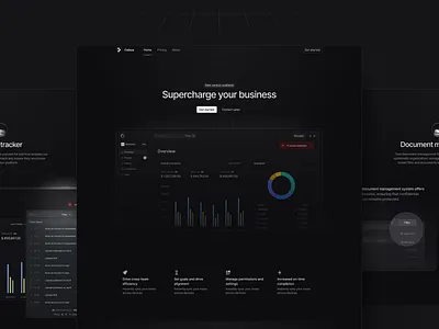 Callous / SaaS marketing homepage concept dark mode discipline landing page marketing premium saas teqqed