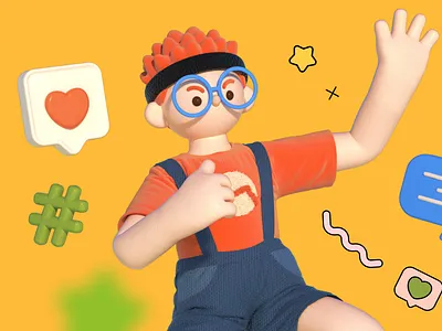 Pickcat IP character design 3d branding c4d figma graphic design ip character design marvelous design motion graphics octane pickcat skeleton binding social platforms