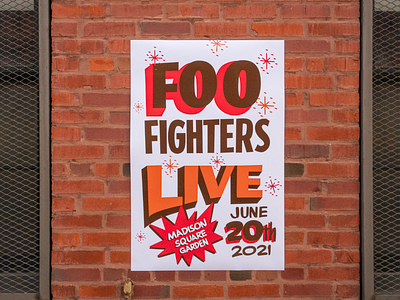 Foo Fighters Grocery Store Sign ches perry chicago concert foo fighters hand painted msg new york poster print right way signs sign painter sign painting typography