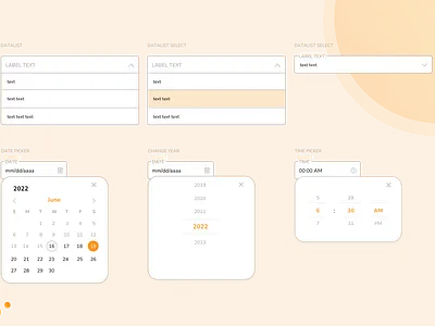 design system calendar designsystem form ui uidesign userinterface ux