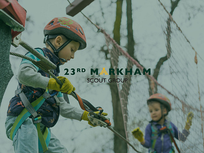 23rd Markham Scouts branding graphic design logo