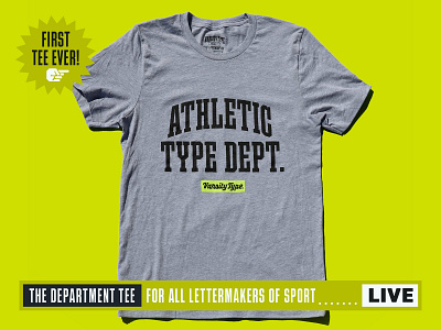 "The Department Tee" custom font font design graphic design merch sports sports font typography