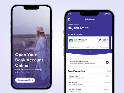 Banking Mobile App app design figma ui