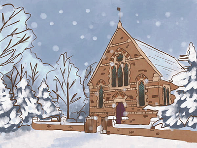 Baker U Chapel Animation animation illustration motion graphics