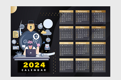 calendar 2024 calendar planner graphicsujon71