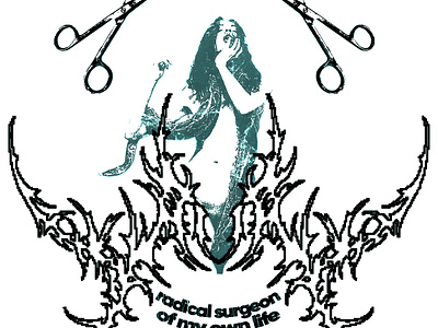 Radical Surgeon, 2023 albumart branding collage design digital esoteric gothic tribal graphic design illustration logo texture typography women in design