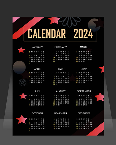 calendar 2024 graphicsujon71