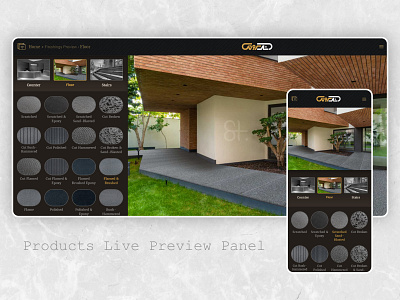 Products Live Preview Web Design landing live preview panel design product ui ux design web design