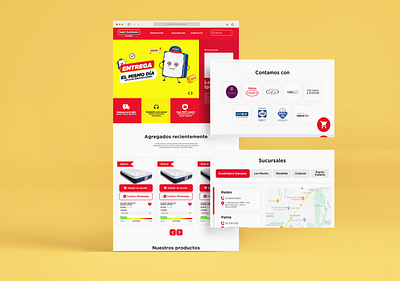 Super Colchones Landing graphic design ui