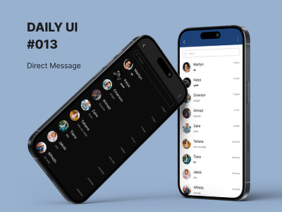 Daily UI #013 (Direct Message) app chat daily ui direct message social media ui uiux design ux