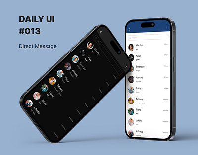 Daily UI #013 (Direct Message) app chat daily ui direct message social media ui uiux design ux