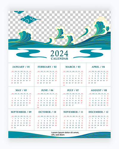 calendar 2024 graphicsujon71