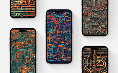 Mazes Wallpaper Pack abstract ai android bhpx illustration ios ios 17 iphone maze midjourney pattern wallpaper wallpaper pack