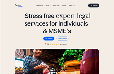 Sass Hero section for Legal Tech Startup hero section landing page law legal legal tech mockup sass ui