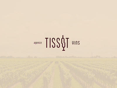 Agence Tissot Vins logo agency bottle branding glass wine logo wine